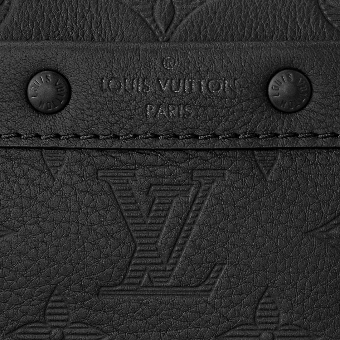 Túi Louis Vuitton Nano Alpha Monogram Wearable Wallet Monogram Shadow Leather Nam Đen